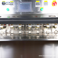 Machine d'emballage verticale semi-automatique KOCO à prix d'usine pour le remplissage et la fermeture de sachets de liquides, boissons, aliments, jus, gelées et lait