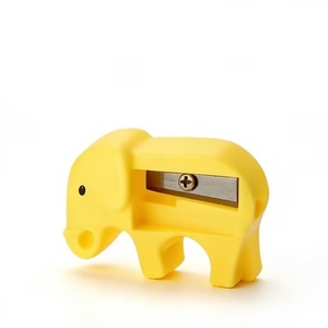 Taille-crayon manuel en plastique coloré à trou unique pour enfants, en forme d'éléphant, pour la papeterie scolaire, vente en gros 2026 - Product Image 6