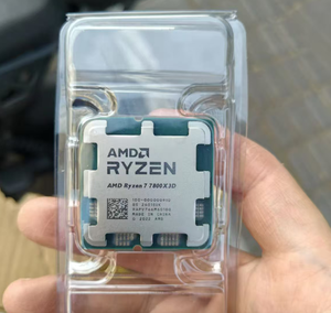 Processeur AM5 8 cœurs 7800X3D pour PC de bureau gaming haute performance 4,2 GHz avec prise en charge 64 bits et technologie de virtualisation - Product Image 1