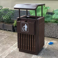 Grande poubelle d'assainissement extérieure en acier inoxydable Pédale Nouveau seau en métal Design pour City Park School District Peel Dustbin