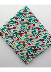 Tela de Algodón 100% Natural Orgánica Hecha a Mano en India, Diseño Floral Estampado a Mano, Ligera, Sin Coser - Product Image 4