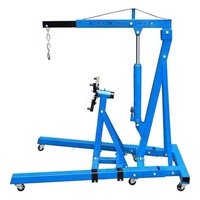 Support d'entretien du moteur automobile grue manuelle hydraulique bleue pliante 2t 3t grue d'atelier