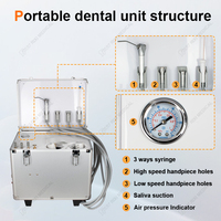 Portable unité dentaire traitement médical chariot valise portable fauteuil dentaire