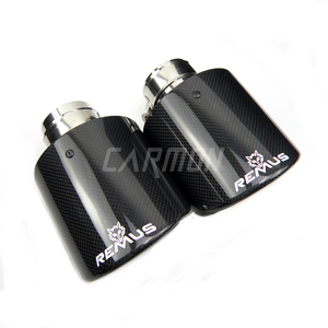 Tube de silencieux d'échappement universel, en Fiber de carbone/brillant, pour voiture BMW, AUDI, GOLF, MAZDA, Land Ro - Product Image 2