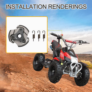 GOOFIT-almohadilla de embrague con 3 muelles de repuesto, para Mini bicicleta de bolsillo, Dirt Bike, ATV, de 2 tiempos, 47cc, 49cc, 50cc, 53cc, Coolster - Product Image 6