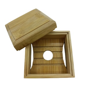 Chine Fournisseur Voyage Écologique Carré <span class=keywords><strong>Savon</strong></span> Stockage Conteneur Titulaire Plateau Bambou <span class=keywords><strong>Porte</strong></span>-<span class=keywords><strong>Savon</strong></span> Boîte Avec Cas Couvercle et Vidange Titulaire - Product Image 2