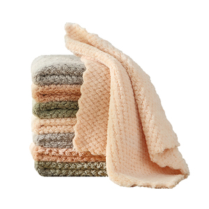 Artículos para el hogar Platos de <span class=keywords><strong>cocina</strong></span> Toalla de terciopelo coral absorbente trapos de limpieza multifuncionales perezosos - Product Image 1