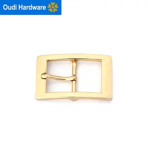 Hebillas de Metal simples personalizadas, cinturón de moda decorativo, accesorio de Bolsa de Oro claro, hebilla de Pin de Metal para correa de bolsa