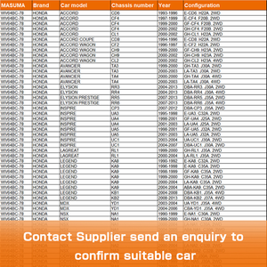 เทอร์โมสตัทแบบแมนนวล WV64BC-<span class=keywords><strong>78</strong></span> MASUMA Auto Systems รุ่น CV37 M274DE20AL 19300-PR7-A01 19301-P13-305 19301-P8A-A10 สำหรับรถยนต์ฮอนด้า แอคคอร์ด ซีวิค - Product Image 4