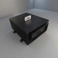 Déshumidificateur professionnel suspendu 240L pour usage commercial, système de séchage d'air par conduits monté au plafond pour hôpitaux et bureaux