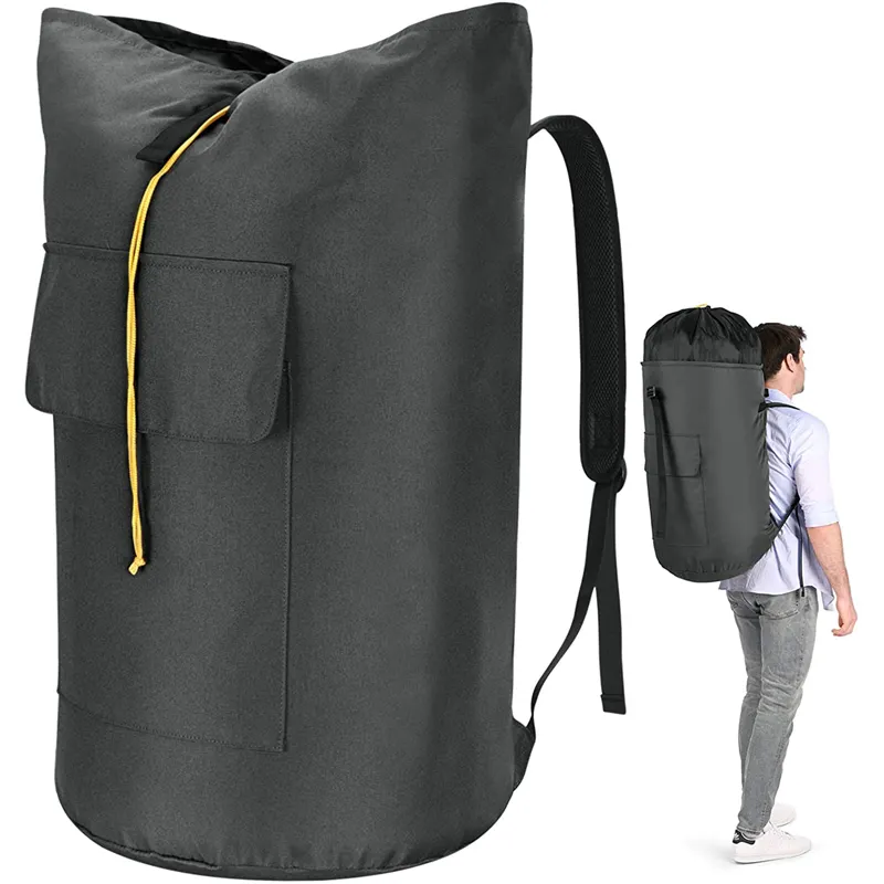 Hot Sales large capacity laundry backpack bag with straps for traveling college student bags