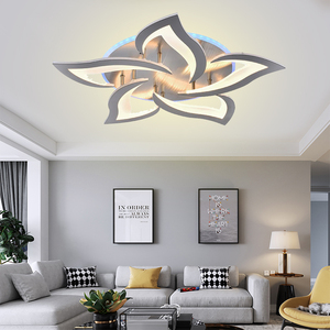 Bán hàng nóng ứng dụng hiện đại điều khiển từ xa trang trí nội thất ánh sáng Acrylic trắng ceil đèn đồ đạc phòng khách trong nhà LED ưa thích Đèn trần - Product Image 2