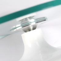Neues Design Transparenter Kuchen-Plattenspieler aus gehärtetem Glas Rotierender rutsch fester Boden Runder Kuchenst änder Plattenspieler-Tablett