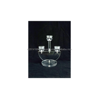 MHQ-2474 Einzigartiger Kristallarm Acryl Flammenloser Hitzebeständiger Umweltfreundlicher Teelichthalter Neues Design Hochzeitstisch-Kerzenhalter