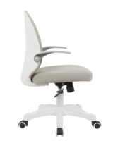 Chaise ergonomique moderne réglable en hauteur pour enfants, avec accoudoirs pivotants et roulettes silencieuses, idéale pour l'étude et l'apprentissage sur ordinateur