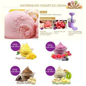 Xách tay điện giá rẻ nhất nhà trái cây mềm phục vụ Gelato máy tự động nhỏ mini Ice Cream Maker - Product Image 5