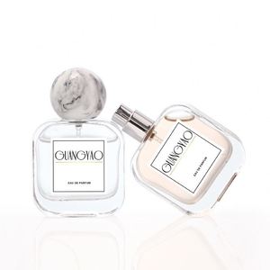 Unique Rounded Shape Creative Design Perfume <b>Bottle</b> clear 50ml Custom Perfume <b>Bottles</b> 50ml with Resinous Lid - Product Image 4