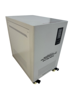 Stabilisateur de tension industriel 40 kVA monophasé 220 V, servo AVR entièrement en cuivre pour l'alimentation des centres de données