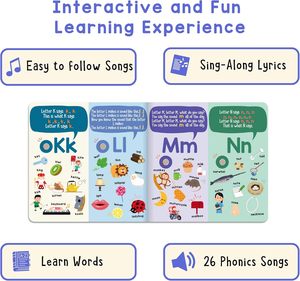 Livre sonore interactif éducatif pour l'apprentissage précoce, animaux de la ferme, comptes en vers, bouton sonore, livre de lecture pour enfants d'âge préscolaire - Product Image 6