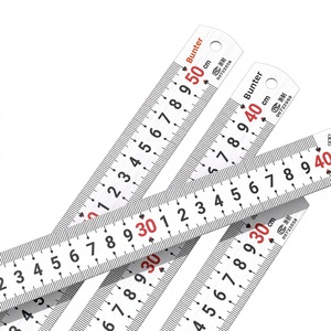 Regla <span class=keywords><strong>de</strong></span> Acero Inoxidable Personalizable <span class=keywords><strong>de</strong></span> Doble Cara y Grosor Reforzado con Escalas Métricas e Imperiales, Personalización <span class=keywords><strong>de</strong></span> Logotipo Disponible - Product Image 1