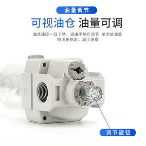 Raccords pneumatiques AL, série de lubrificateurs à brouillard d'huile AL20-02/AL30-03/AL40-04, nouveau séparateur d'huile et d'eau pour source d'air, pour diverses applications - Product Image 4