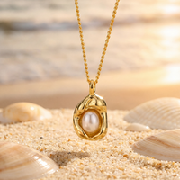 Collier en cuivre plaqué or 18 carats avec pendentif feuille pavé de zircons et perle, bijou inspiré de la nature, cadeau pour femmes et jeunes filles