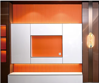 Panneau mural en bambou de charbon de bois moderne de haute qualité pour les hôpitaux et les salles à manger - Étanche à l'humidité, ignifuge, imperméable