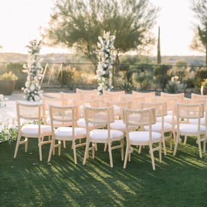 عرض خاص أثاث طعام تجاري كرسي مطعم زفاف من خشب الراتان الكلاسيكي المصمت للتأجير - Product Image 6