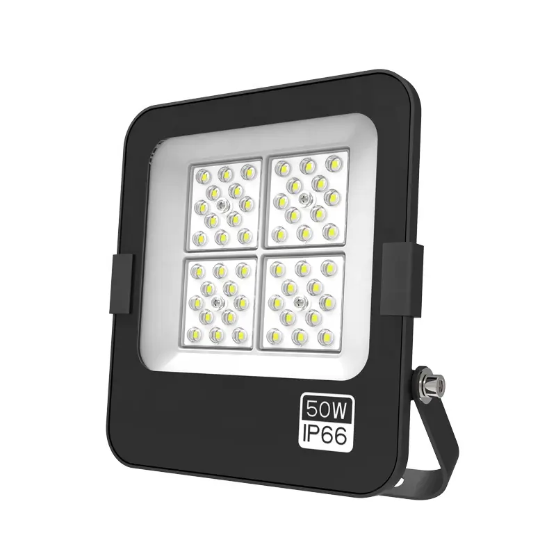 Distributor Harga terbaik Die Cast aluminium CE IP66 keamanan luar ruangan menyesuaikan sudut lampu sorot LED 50W