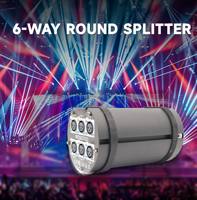 Vente en gros PORTABLE vente directe répartiteur DMX 6 voies Distribution et sortie amplificateur de signal DMX éclairage de scène