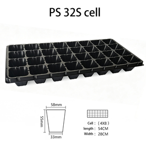 ถาดเพาะเมล็ดพลาสติก PS แบบซ้อนได้ 32 หลุม สำหรับเพาะต้นกล้า ใช้ซ้ำได้ เป็นมิตรกับสิ่งแวดล้อม แข็งแรงทนทาน สำหรับเพาะ<span class=keywords><strong>เมล็ด</strong></span>ในสวน - Product Image 2