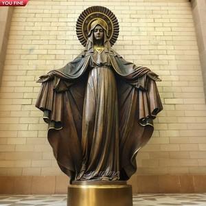 Statua della <span class=keywords><strong>regina</strong></span> del cielo in bronzo religioso a grandezza naturale - Product Image 3