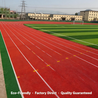 Système de revêtement de sol élastique pour pistes d'athlétisme en plein air, conforme à la norme EN 14877, qualité export pour l'Europe, projets écologiques