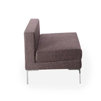 Ensemble de canapés de bureau modulaires de style européen-Éponge haute densité écologique pour bureau à domicile et appartement
