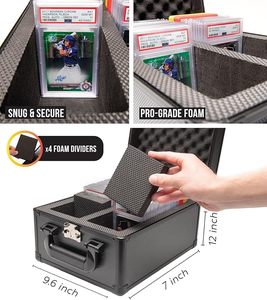 Estuche Rígido para Tarjetas Coleccionables, <span class=keywords><strong>Caja</strong></span> para Tarjetas Deportivas <span class=keywords><strong>de</strong></span> Béisbol, Compatible con PSA/<span class=keywords><strong>BGS</strong></span>/SGC/CGS, con Cierre TSA y Marco <span class=keywords><strong>de</strong></span> Aleación <span class=keywords><strong>de</strong></span> Aluminio - Product Image 2