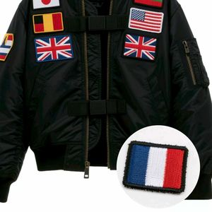 OEM/ODM 맞춤형 자수 전술 사기 배지 의류 배낭 용 벨크로 용 국기 패치 모자 용 펠트 원단 - Product Image 5