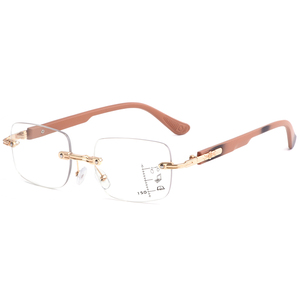 Lunettes de lecture sans monture pour hommes, lunettes multifocales <span class=keywords><strong>progressives</strong></span>, lunettes anti-lumière bleue photochromiques pour femmes, lunettes optiques - Product Image 5