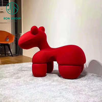 Sillón Moderno con Diseño Especial en Forma de Caballo para Decoración de Vestíbulo de Hotel, Apartamento, Crucero, Decoración del Hogar, Sala de Estar