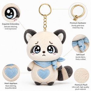 Petite Peluche Personnalisée, Mini Animaux en Peluche, Porte-clés, Boîte Mystère, Breloque en Peluche - Product Image 3