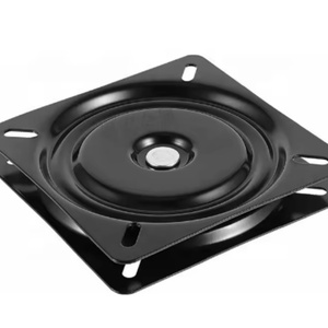 Solid Black Heavy-Duty Iron Contemporary <b>Swivel</b> Plate 360 Degree Turntable Furniture Hardware Bar Chair Living Room Dining 2.5mm - Product Image 2