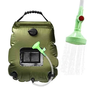 Outdoor Portable Safety Water Bag 20L Solar Camping Shower Bag for Beach Swimming