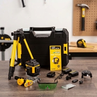 Niveau laser vert industriel de haute qualité pour bricolage, instrument à 16 lignes pour pose de carrelage intérieur/extérieur, outil de pose de carrelage mural, garantie 3 ans