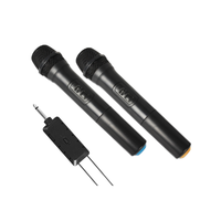 Microphone VHF sans fil, audio de conférence à domicile, télévision, diffusion en direct sur ordinateur, cercle dynamique, microphone un à deux
