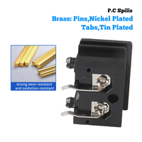 Prise électrique mâle IEC C8 2 broches LZ-8-4P8, prise de courant résidentielle/générale, connecteur d'alimentation