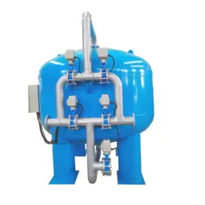 Automatic Control Panel Pressure Sand Filter Tank For Water Treatment Project