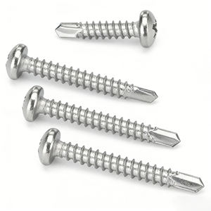 Vis autoperceuses Tek Yaente Factory M4.2-M6.3 en acier inoxydable 410 à tête fraisée Phillips avec rondelle - Product Image 5