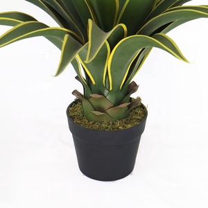 Planta Artificial de <span class=keywords><strong>Agave</strong></span> de Alta Calidad de 55 cm, Bonsái Artificial para Decoración de Jardín y Balcón - Product Image 4
