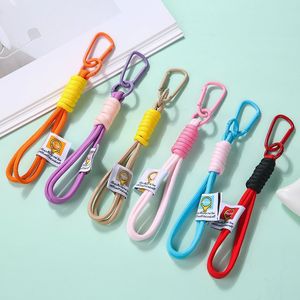 Lanyard Mobile Phone Water Bottle Dopamine Color Keychain Card Holder Backpack for Unisex Made of Polyester Korean Style