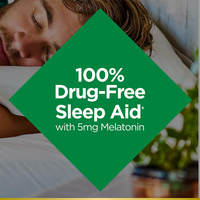 Capsules de mélatonine à dissolution rapide 5 mg, 60 capsules par flacon, sceau de sécurité, 200 g, aide au sommeil nocturne pour adultes, compléments alimentaires à base de plantes