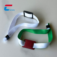 Pulsera NFC de Tela Personalizable en Blanco con Etiqueta NFC de PU Extraíble para Control de Asistencia en Festivales y Gestión de Visitantes